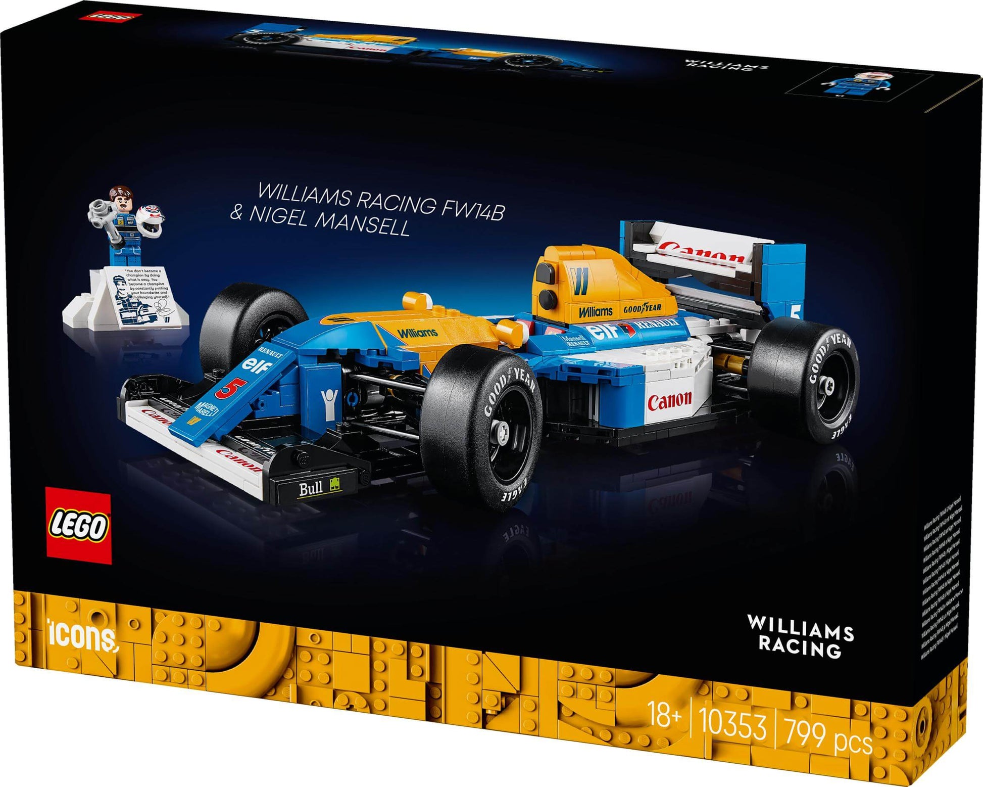 LEGO Icons Williams Racing FW14B & Nigel Mansell 10353 - Dian by Nimbus Labs