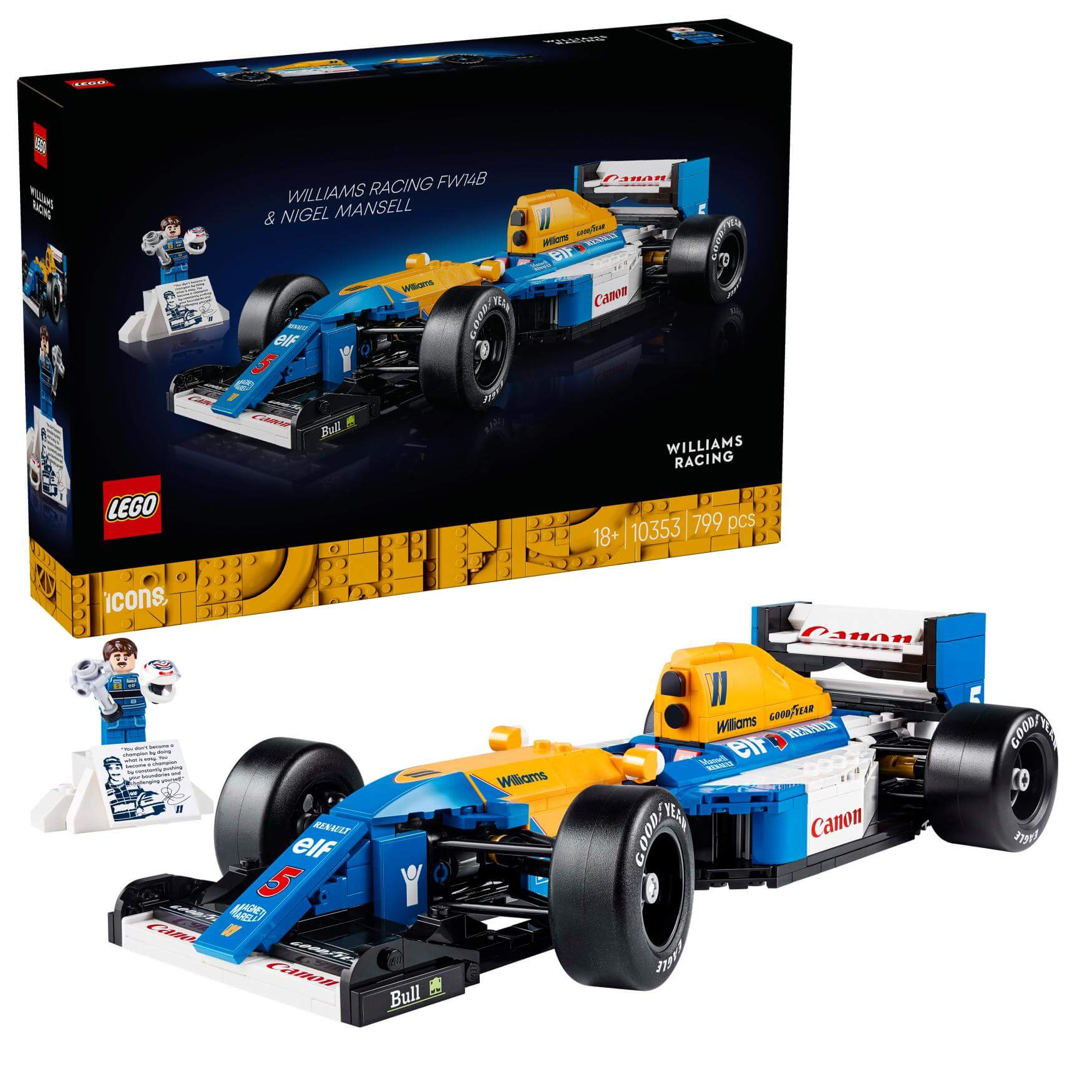 LEGO Icons Williams Racing FW14B & Nigel Mansell 10353 - Dian by Nimbus Labs