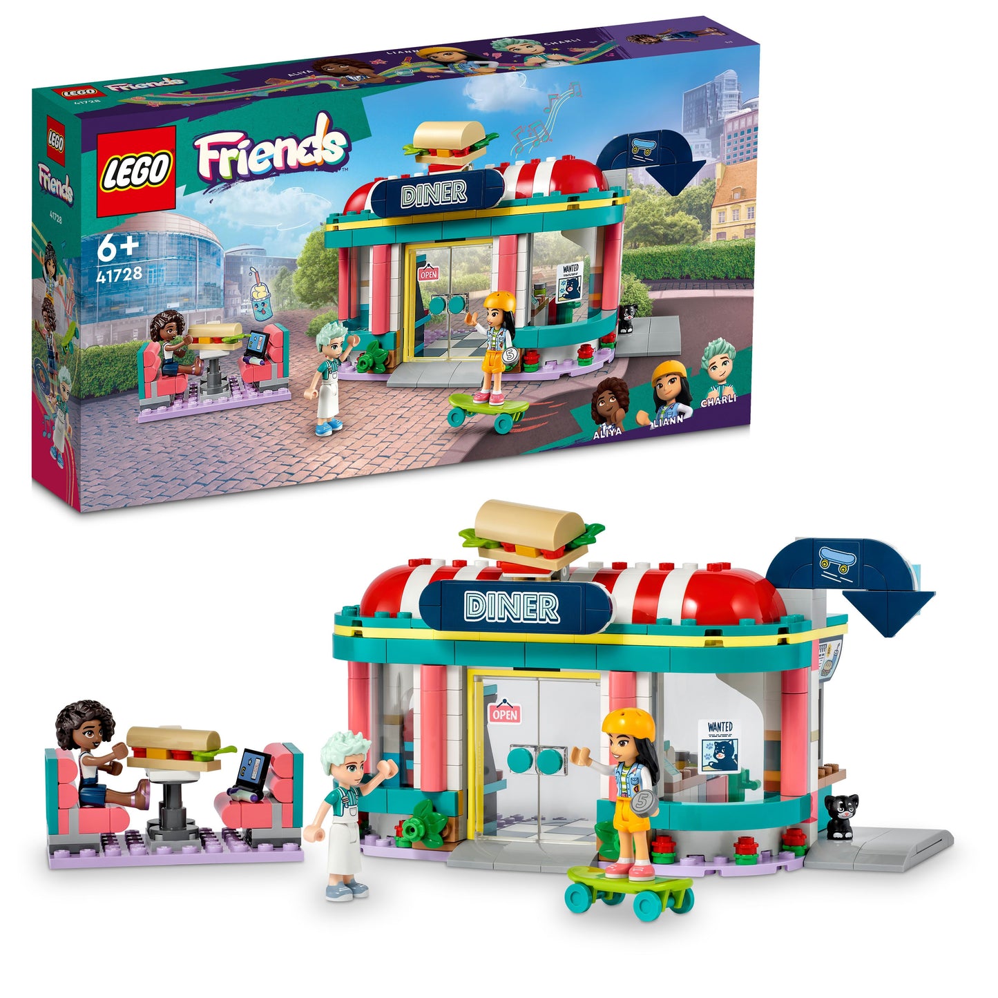 LEGO Friends Heartlake Downtown Diner 41728 Building Toy Set (346 Pieces) - Dian by Nimbus Labs