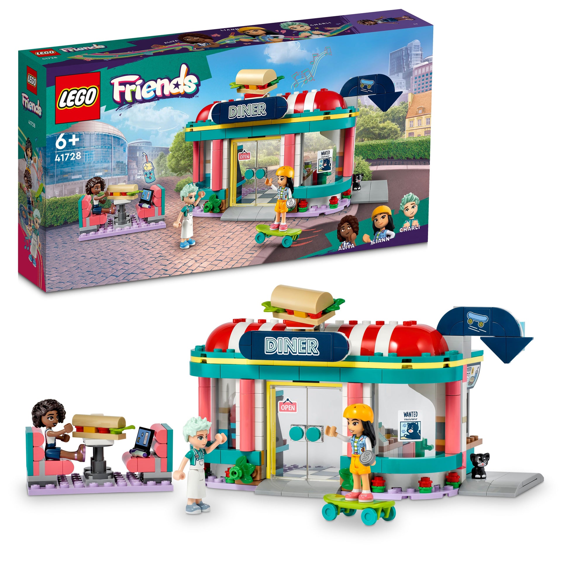 LEGO Friends Heartlake Downtown Diner 41728 Building Toy Set (346 Pieces) - Dian by Nimbus Labs