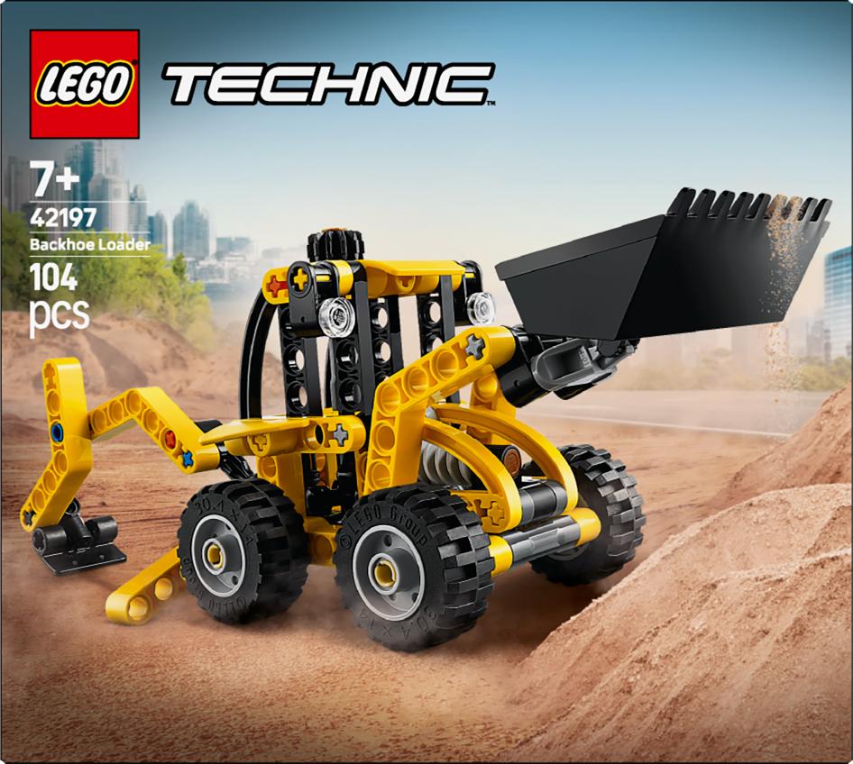 LEGO® Technic™ Backhoe Loader Construction Toy Buildable Vehicle Set for Kids 42197