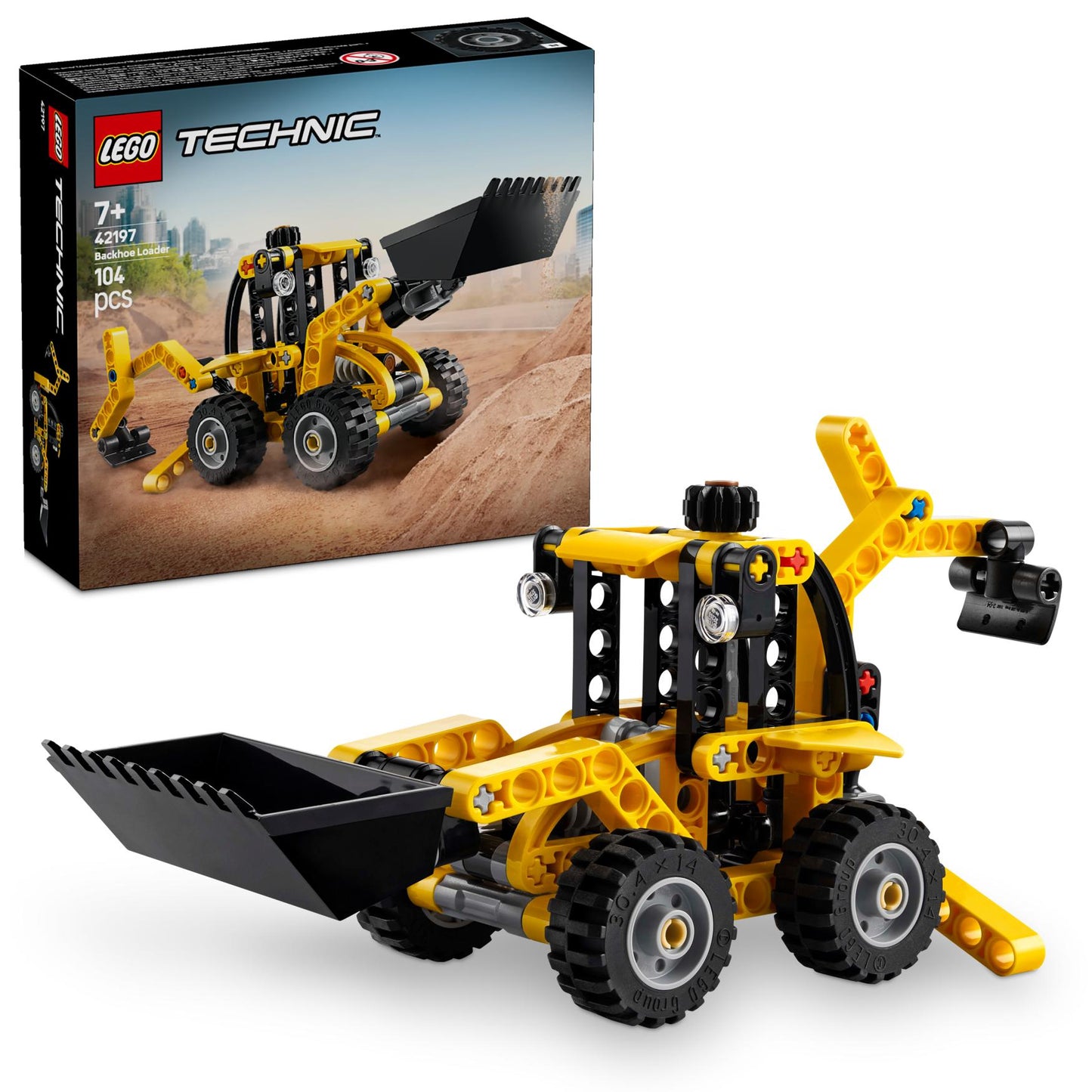 LEGO® Technic™ Backhoe Loader Construction Toy Buildable Vehicle Set for Kids 42197