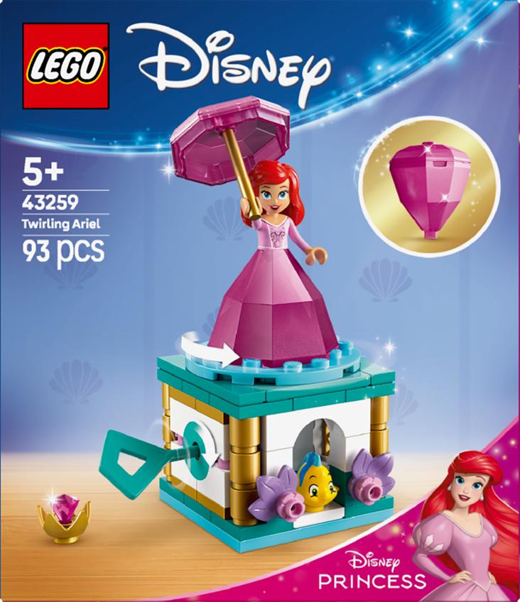LEGO® Disney Princess Twirling Ariel Building Kit and Fantasy Toy Model 43259
