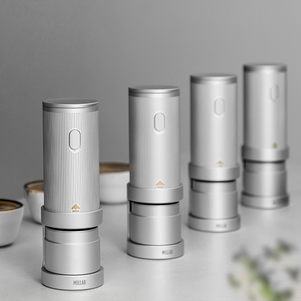 Timemore X Millab Wireless Portable Electric Coffee Grinder (Matt Black/Space Silver) - Dian by Nimbus Labs