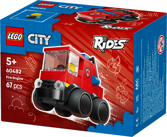 LEGO City Rides – Fire Truck Toy Building Set 60482