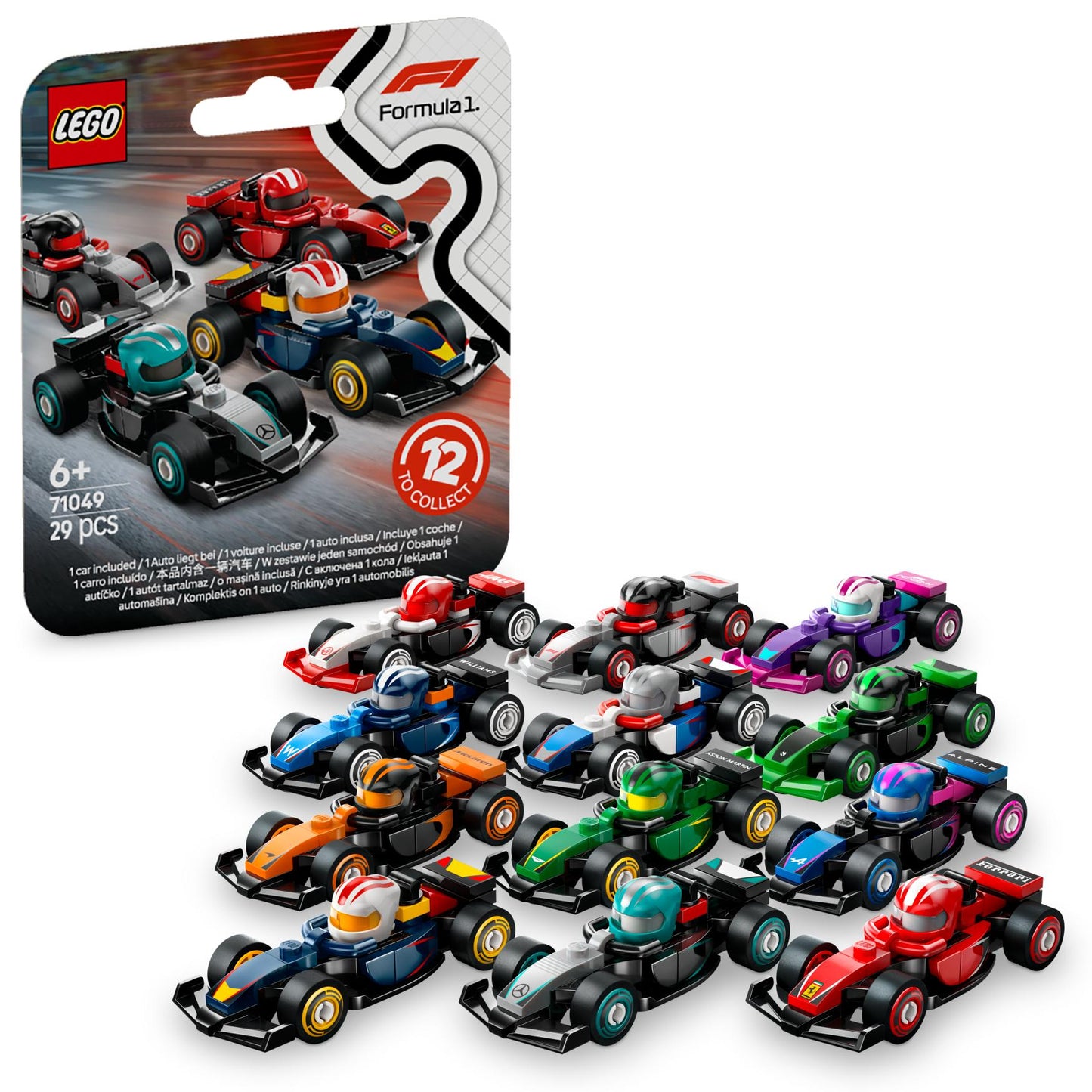 LEGO® F1® Collectible Race Cars Vehicle Kit 71049