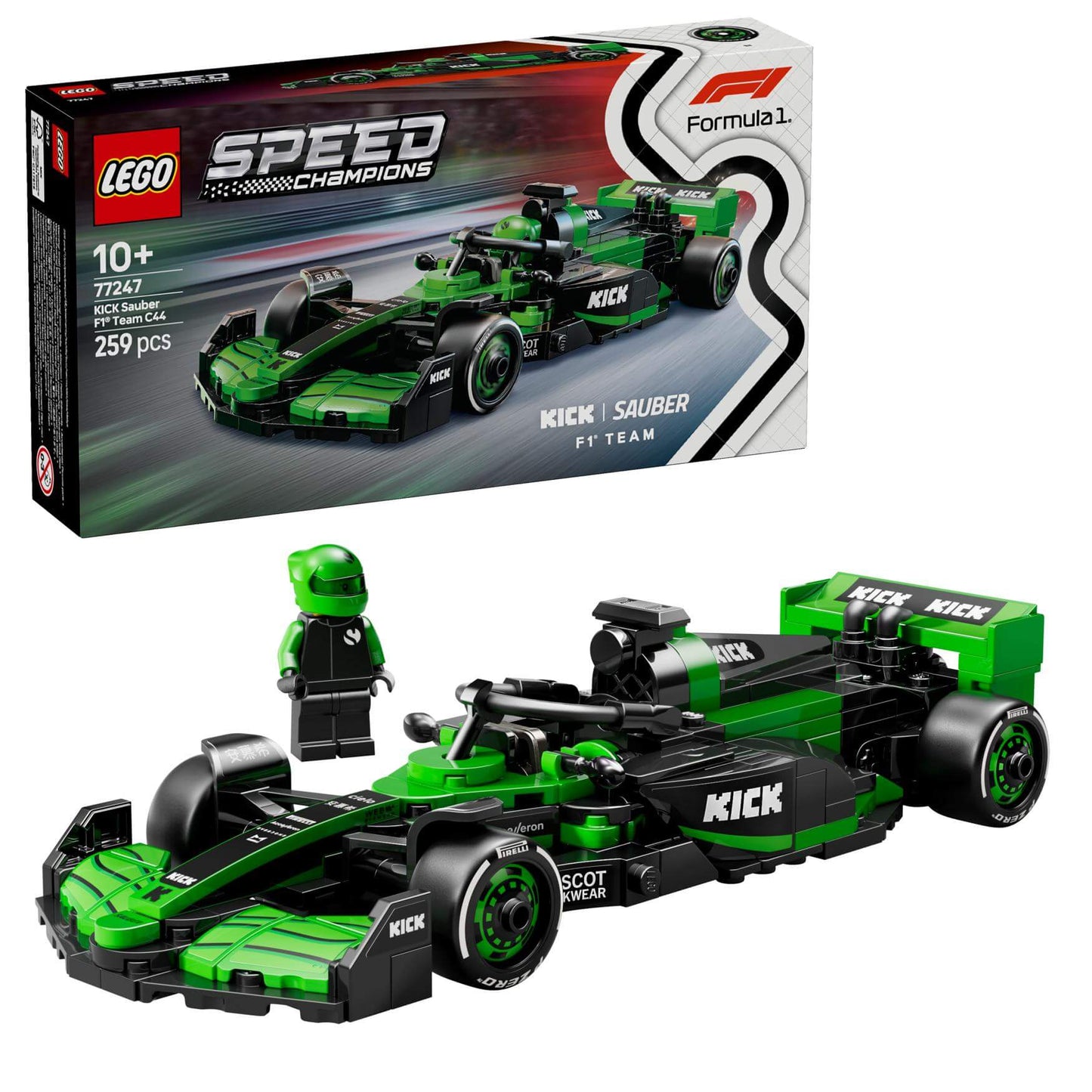 LEGO Speed Champions KICK Sauber F1® Team C44 Race Car 77247 - Dian by Nimbus Labs