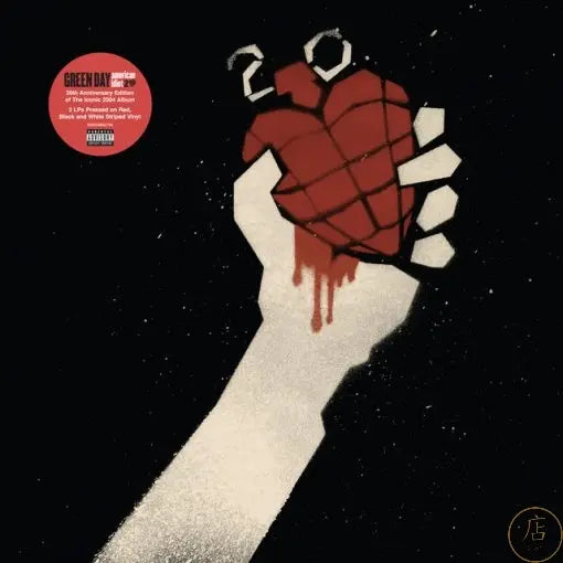 Green Day - American Idiot 20th Anniversary (Red & Black Splatter) [2L