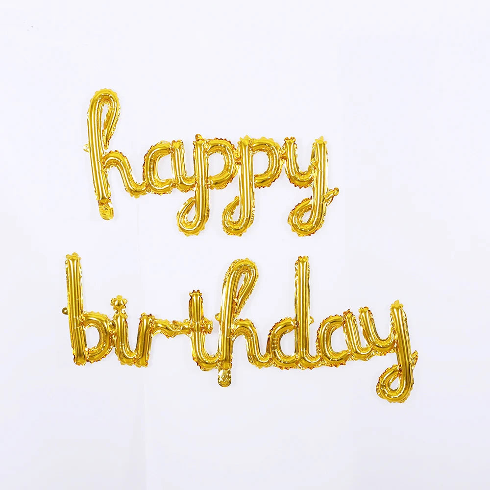 Happy Birthday Letters Balloons Set