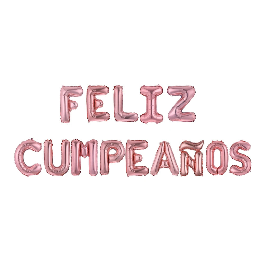 Happy Birthday Letters Balloons Set