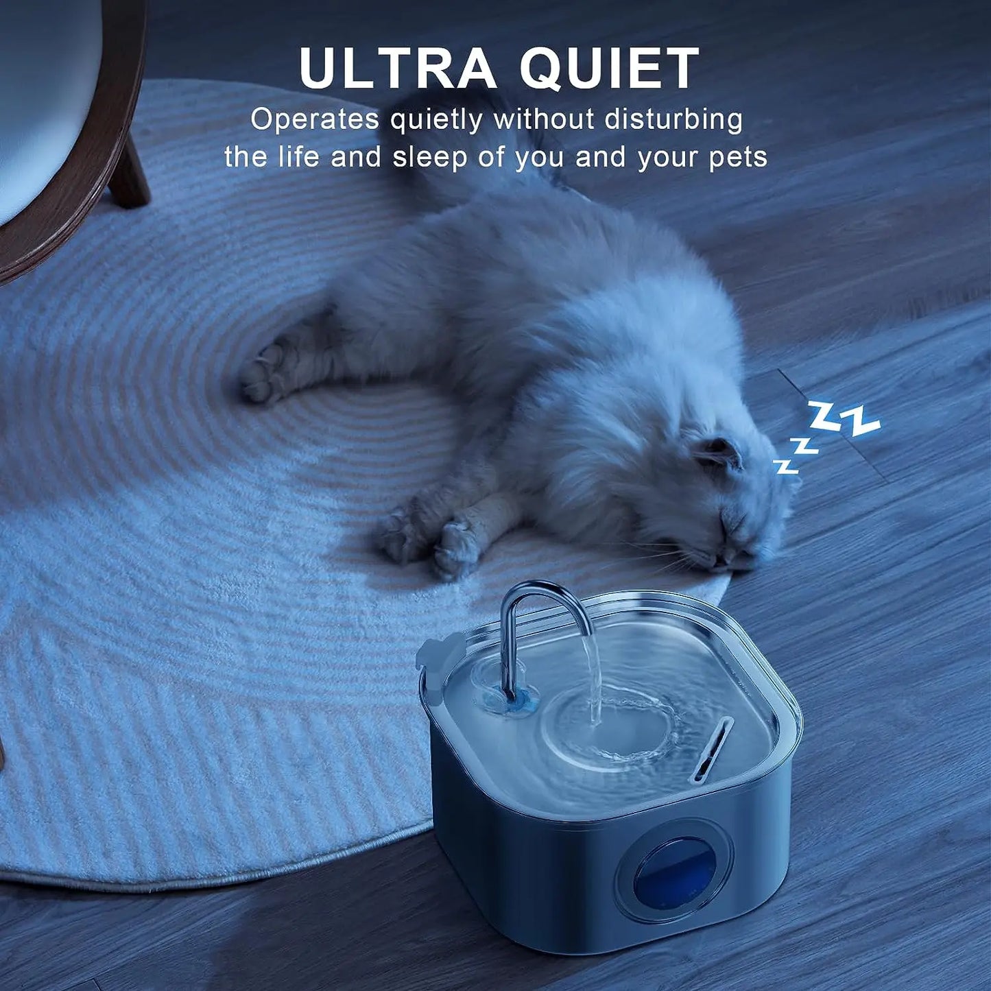 Stainless Steel Pet Water Fountain 3.2L