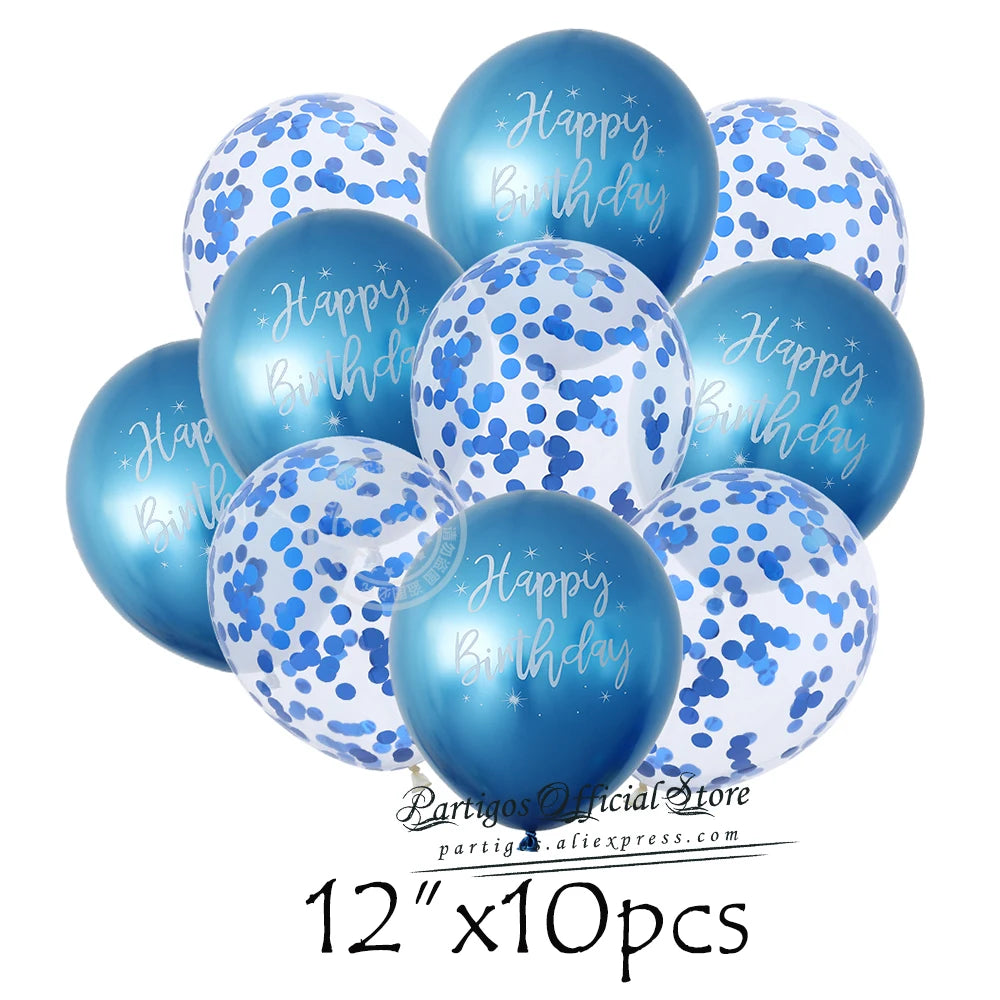 Happy Birthday Letters Balloons Set