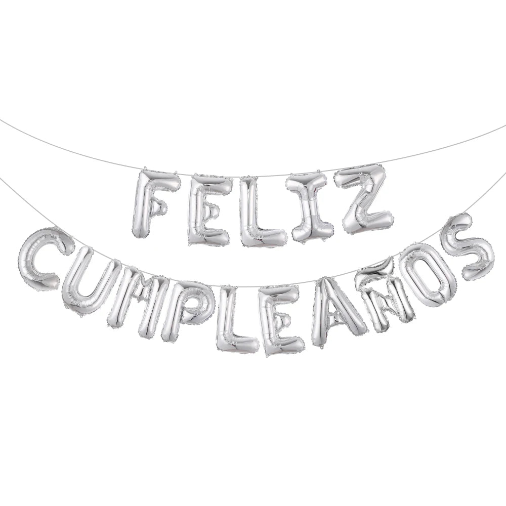 Happy Birthday Letters Balloons Set