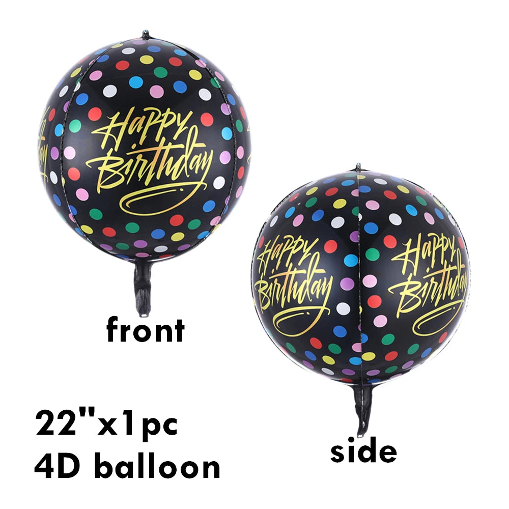 Happy Birthday Letters Balloons Set