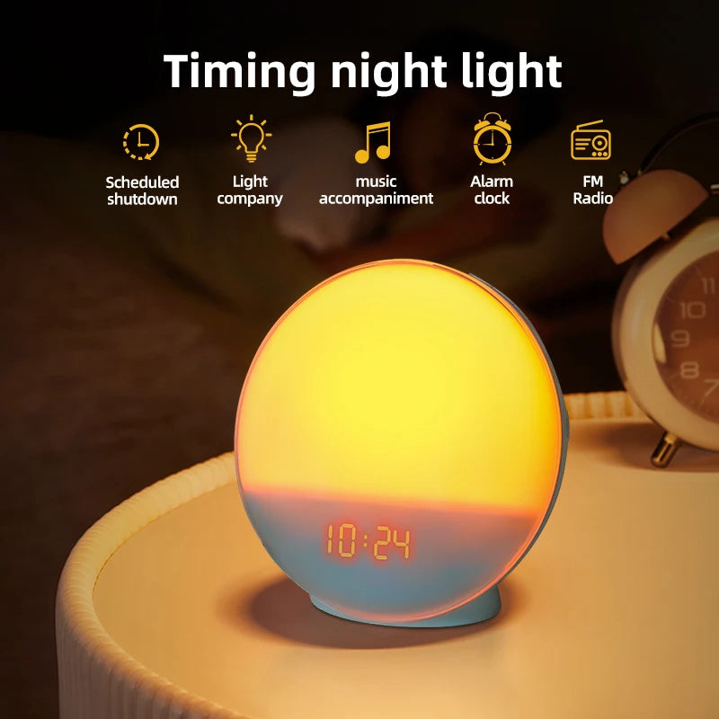 Smart Home Sunrise Alarm Clock RGB Night Light