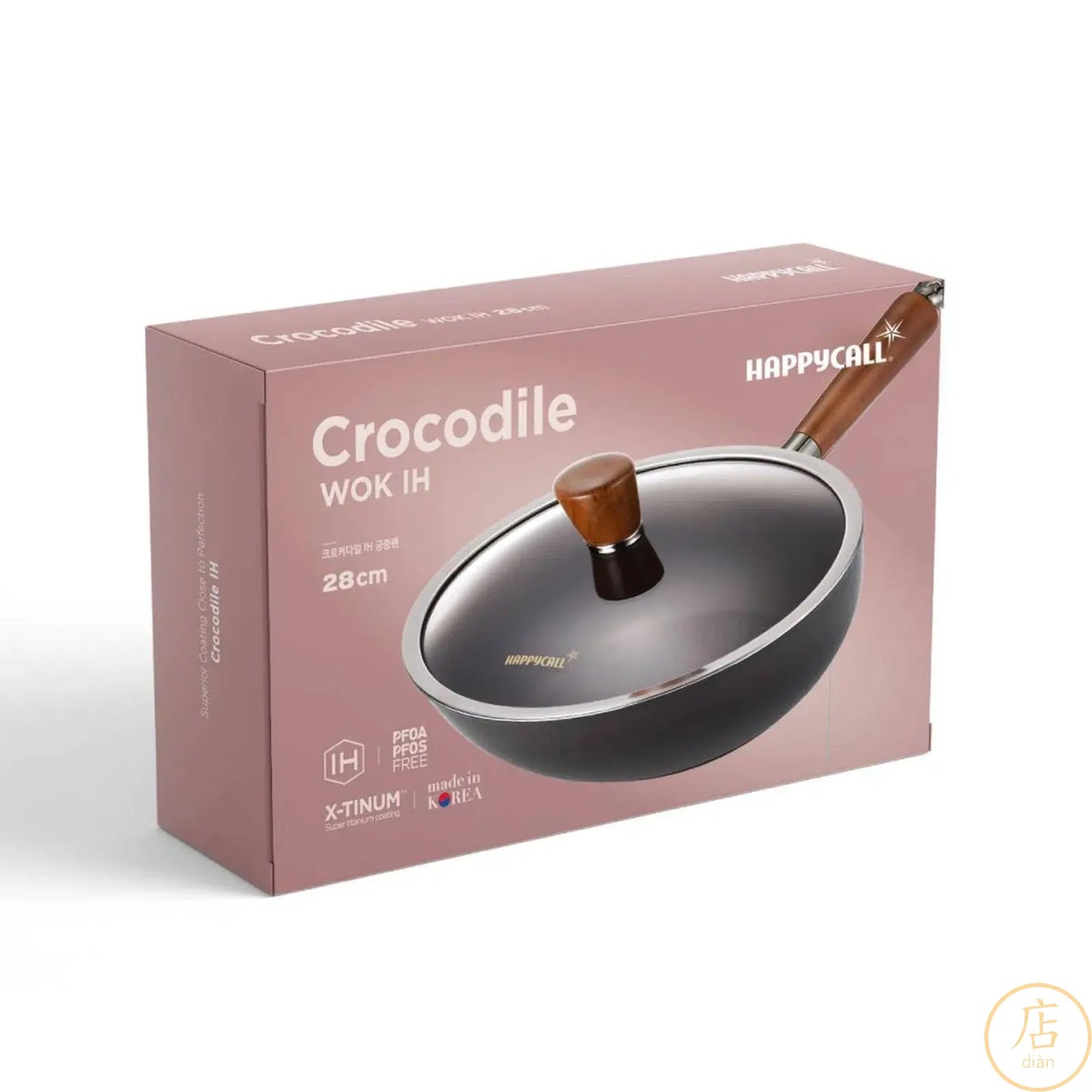 HAPPYCALL Crocodile IH 28 cm Graphene Wok Pan With LidFeatured