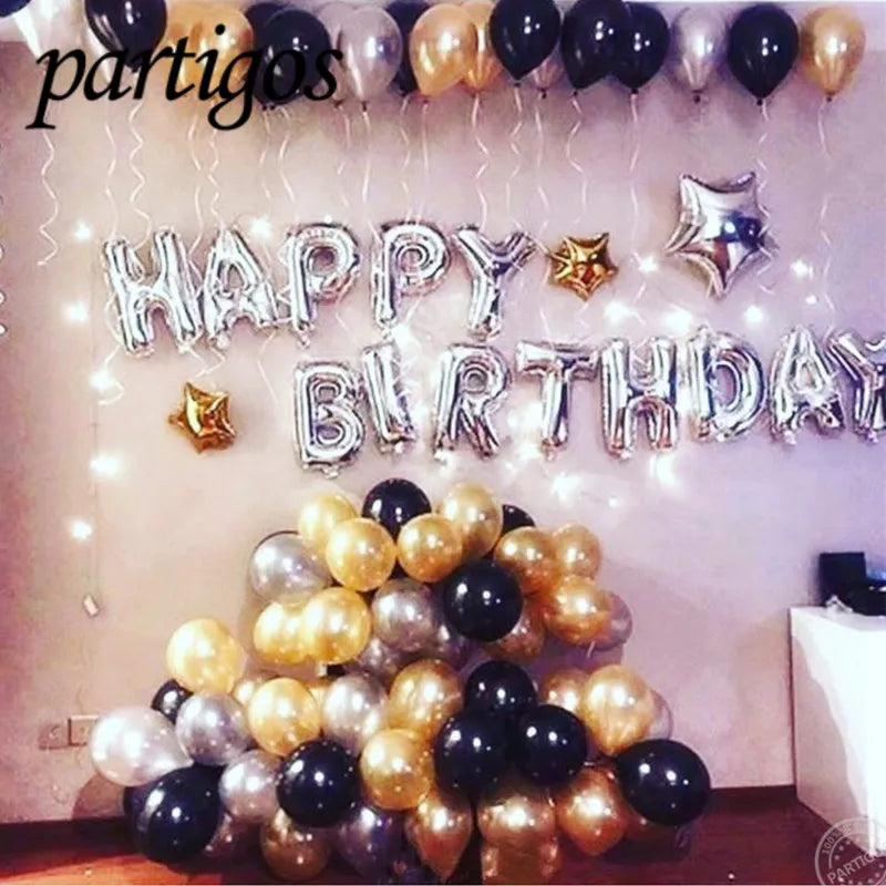 Happy Birthday Letters Balloons Set