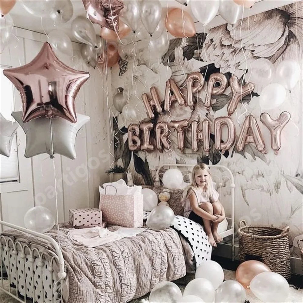 Happy Birthday Letters Balloons Set