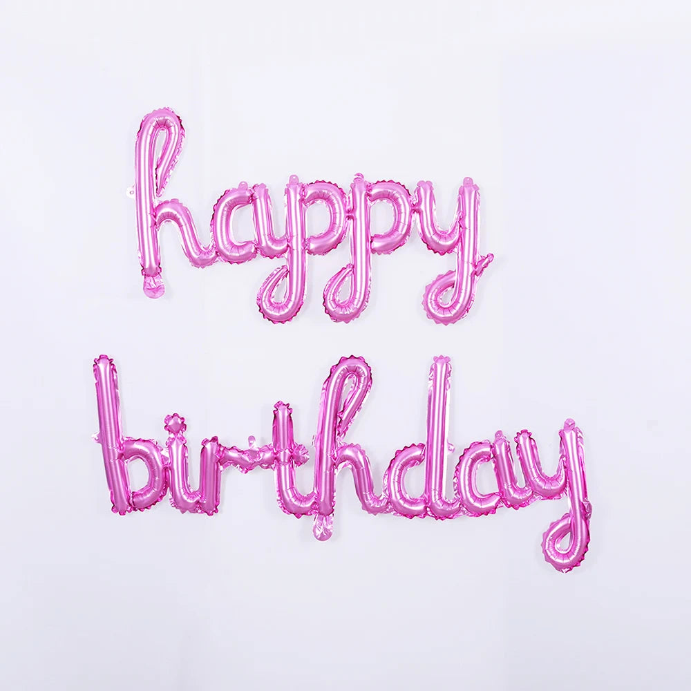 Happy Birthday Letters Balloons Set