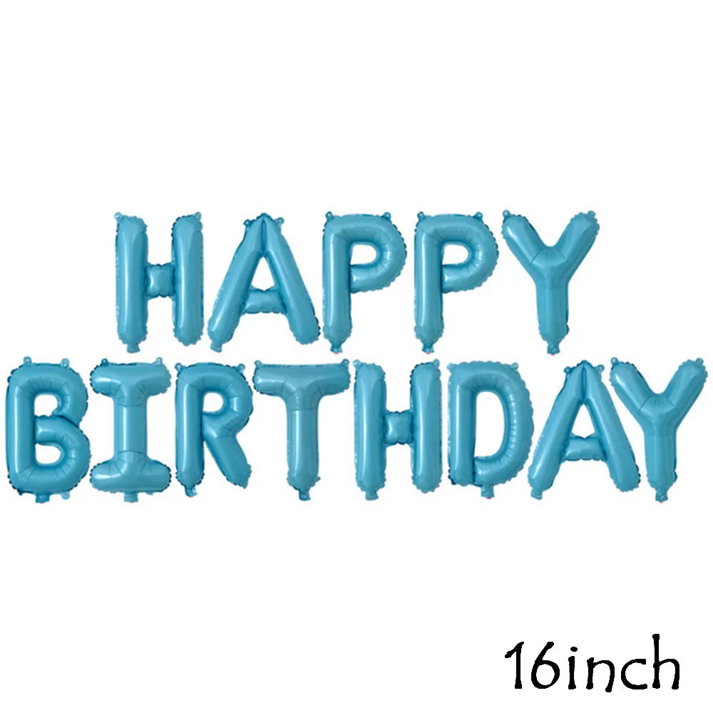 Happy Birthday Letters Balloons Set