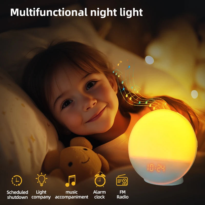 Smart Home Sunrise Alarm Clock RGB Night Light