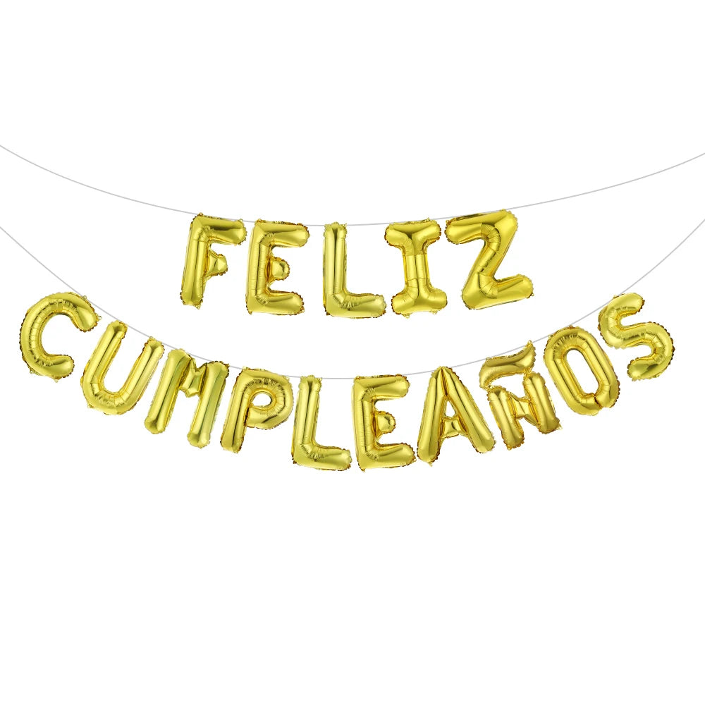 Happy Birthday Letters Balloons Set