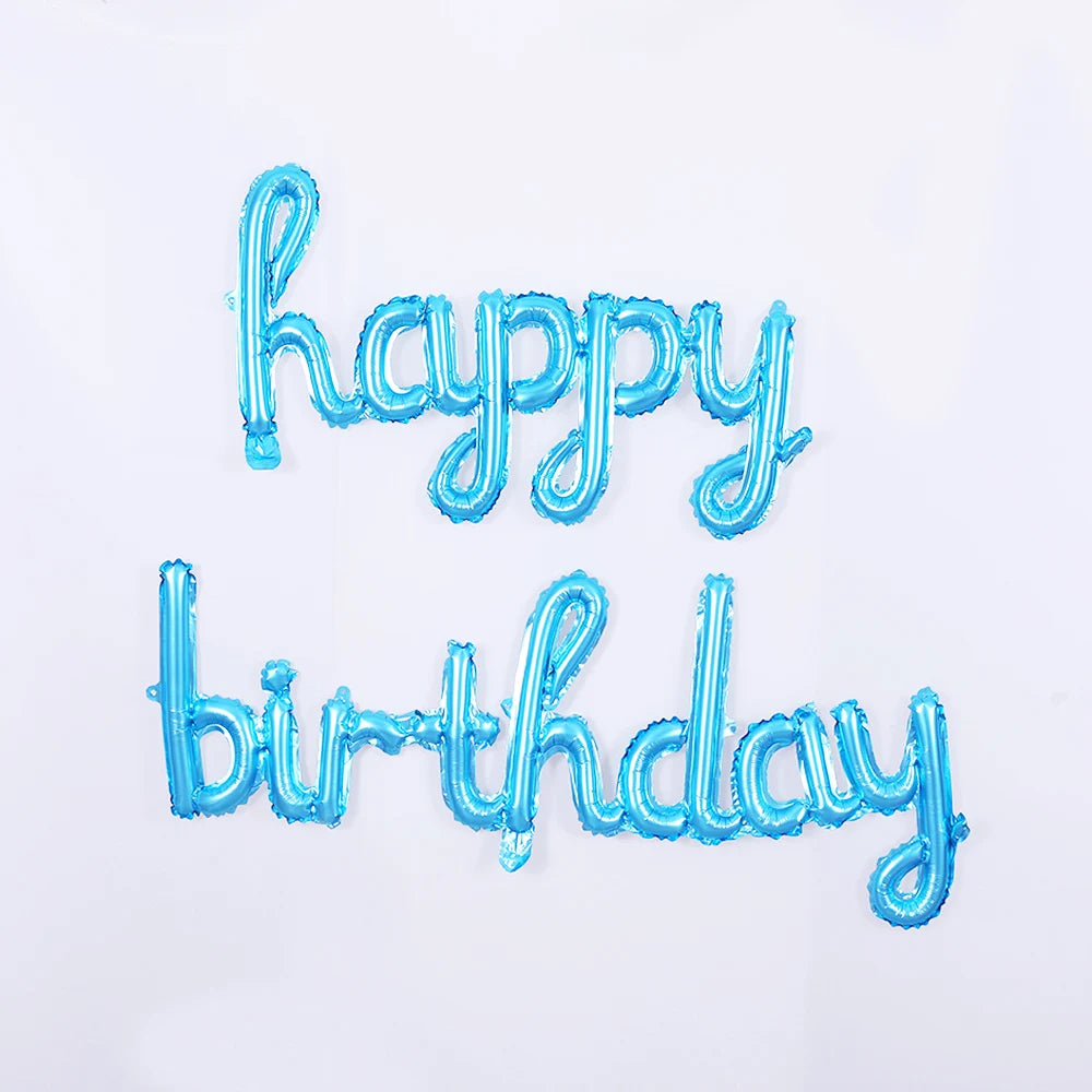 Happy Birthday Letters Balloons Set