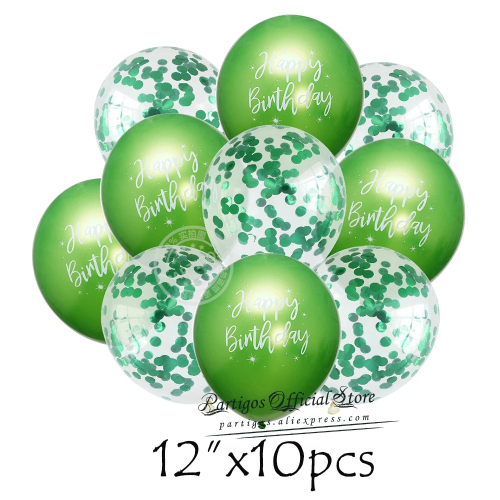 Happy Birthday Letters Balloons Set