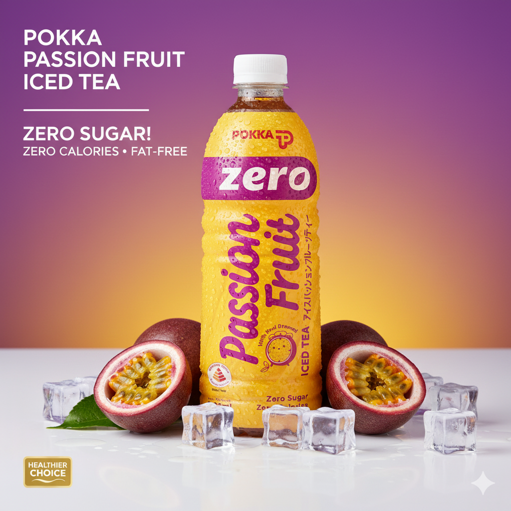 Pokka Ice Passionfruit Tea ZERO SUGAR 500ML X 24