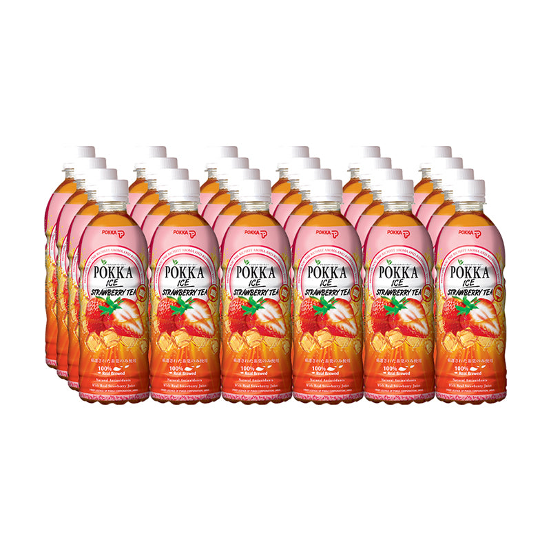 Pokka Ice Strawberry Tea (500ml x 24s) Case