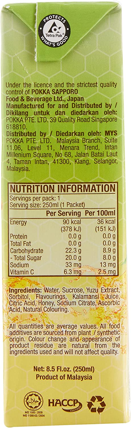 Pokka Natsbee Honey Yuzu Drink (250ml x 6s)