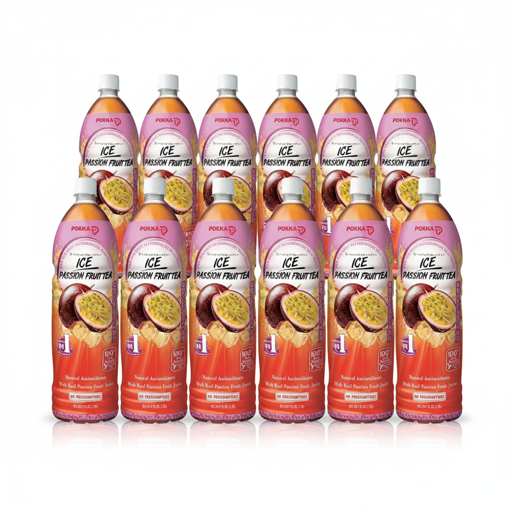 Pokka Ice Passionfruit Tea (1.5L x 12 Bottles) Carton