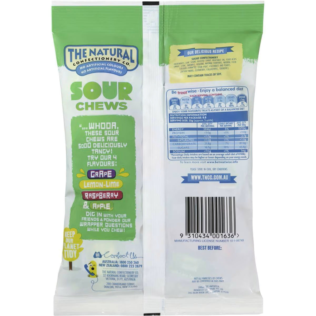 The Natural Confectionery Co. Sour Chews