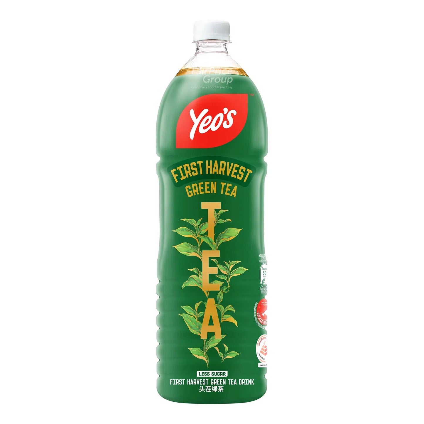 Yeo's First Harvest Green Tea Less Sugar 1.5L Bottle