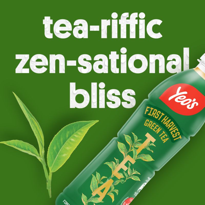 Yeo's First Harvest Green Tea Less Sugar (250ml x 6s)