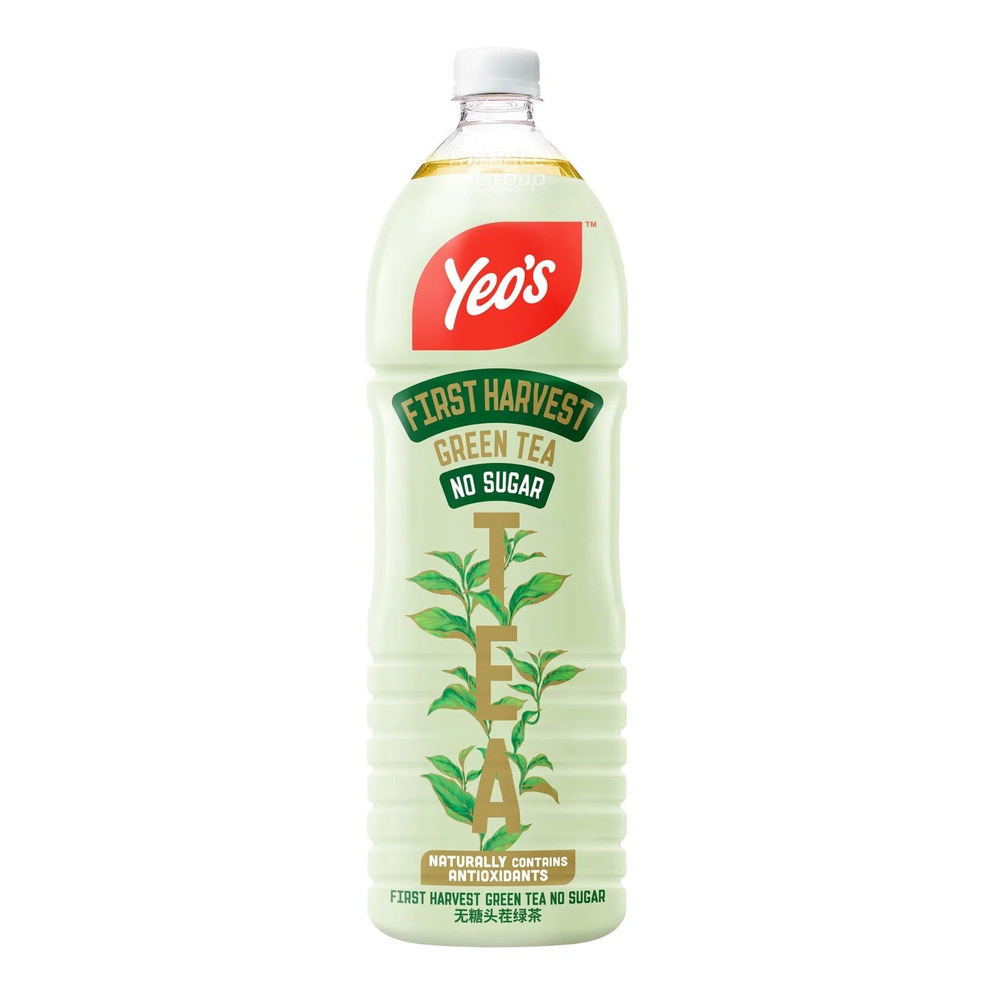 Yeo's First Harvest Green Tea No Sugar 1.5L Bottle