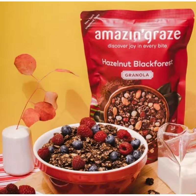 Amazin' Graze Granola Hazelnut Blackforest 250G