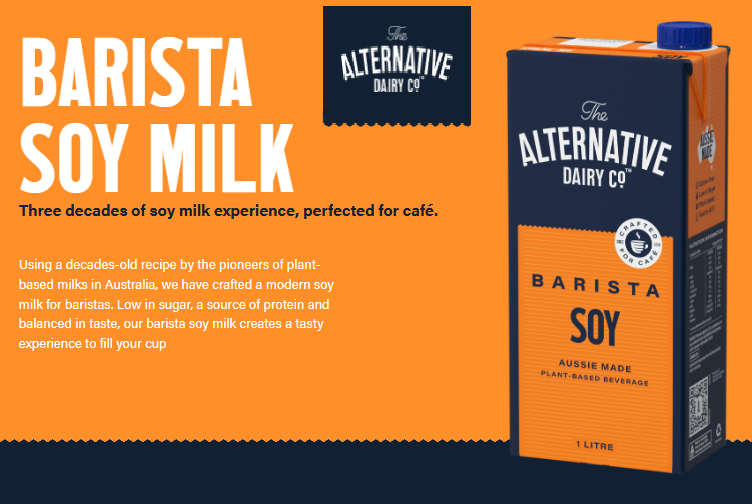 The Alternative Dairy Barista Soy Milk 1L