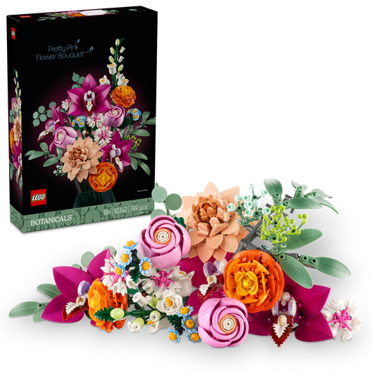 LEGO BOTANICALS Pretty Pink Flower Bouquet 10342 - Dian by Nimbus Labs