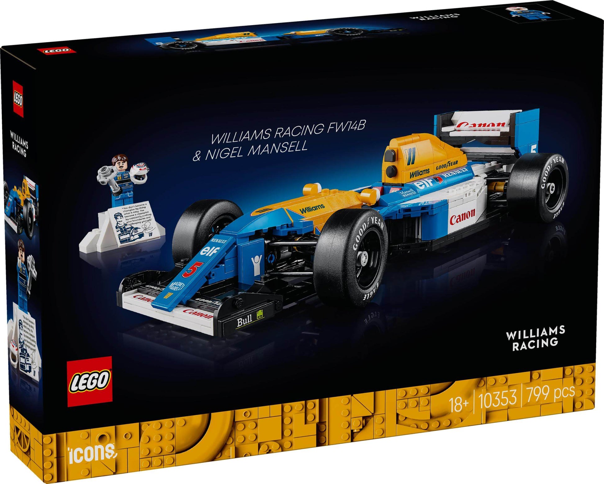 LEGO Icons Williams Racing FW14B & Nigel Mansell 10353 - Dian by Nimbus Labs
