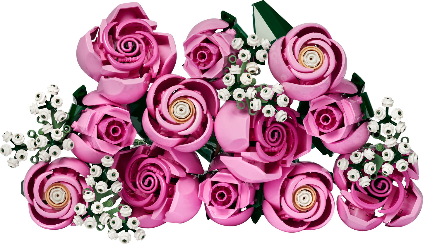 LEGO Botanicals Bouquet of Pink Roses, Decorative Flowers 10374