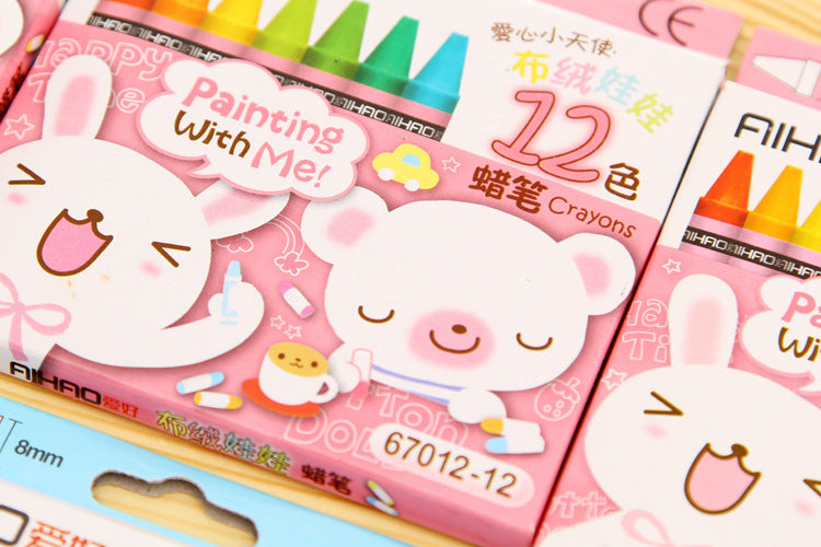 12 Pcs Colourful Crayons