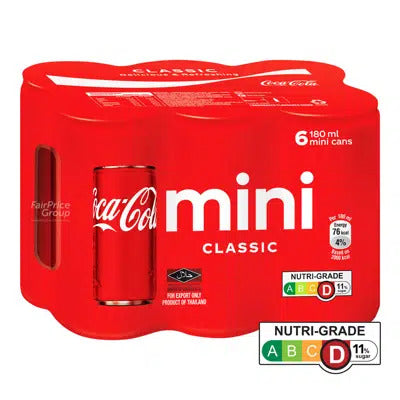 Coca-Cola Mini Can Drink - Classic (6x180ml)