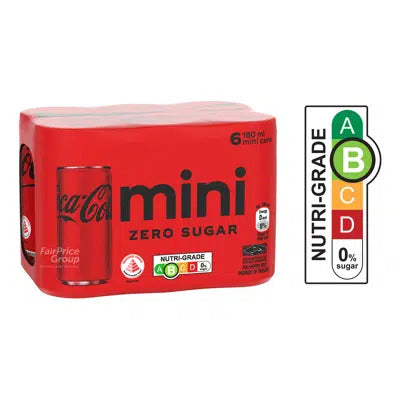 Coca-Cola Mini Can Drink - Zero Sugar (6x180ml)