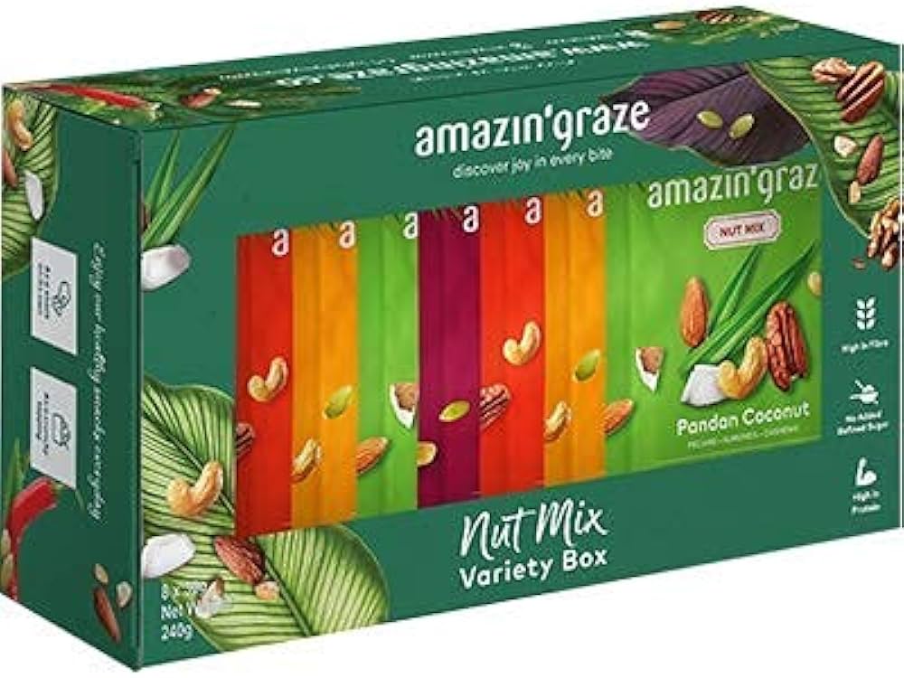 Amazin' Graze Nut Mix Variety Box (8 x 30g)