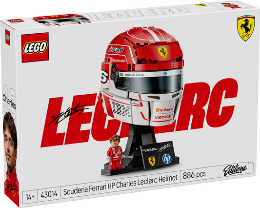 LEGO® Editions Scuderia Ferrari HP Charles Leclerc Helmet 43014