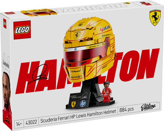 LEGO Editions Scuderia Ferrari HP Lewis Hamilton Helmet 43022