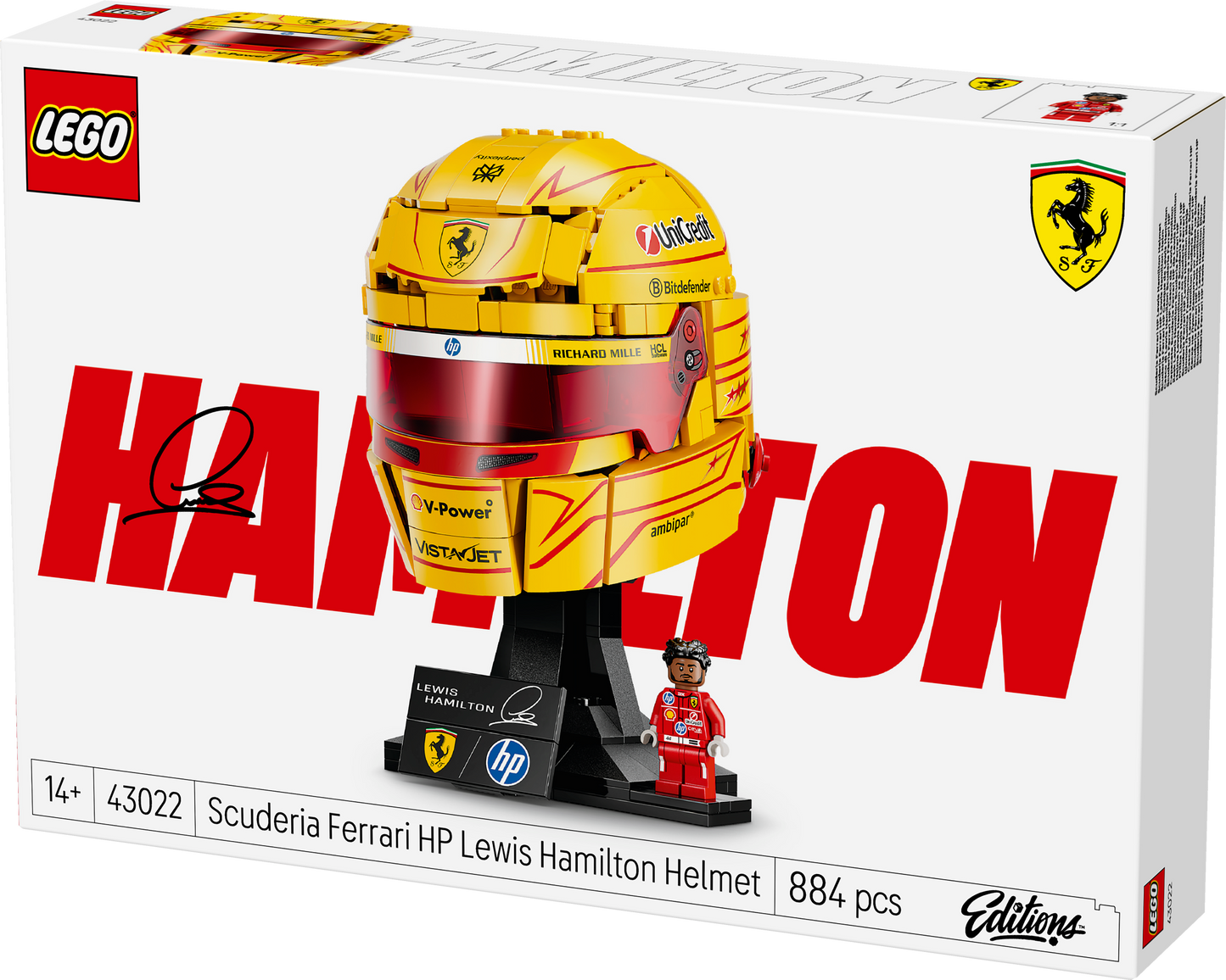 LEGO Editions Scuderia Ferrari HP Lewis Hamilton Helmet 43022