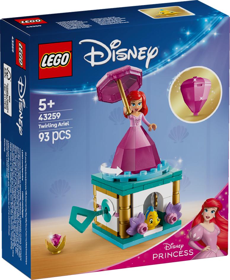 LEGO® Disney Princess Twirling Ariel Building Kit and Fantasy Toy Model 43259