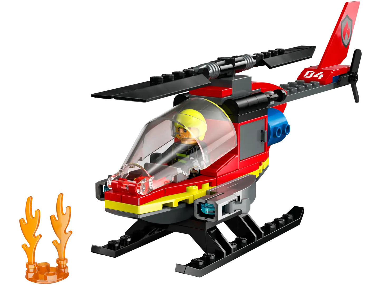 LEGO CITY Fire Rescue Helicopter 60411